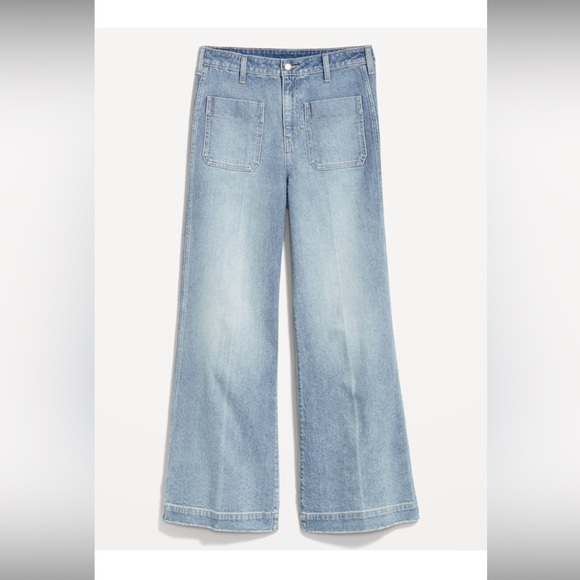 Old Navy Extra High Waist Wide Leg Jeans - Picture 4 of 8